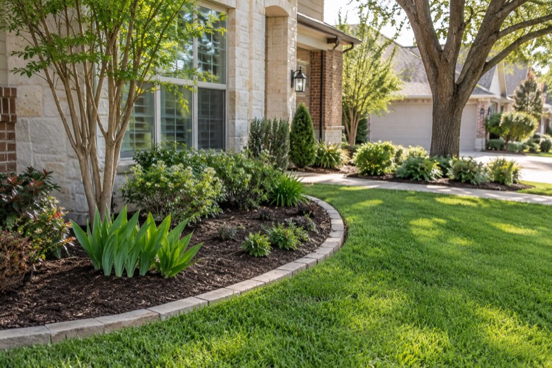 Illustrative ready for a new season for a North Texas residential landscape