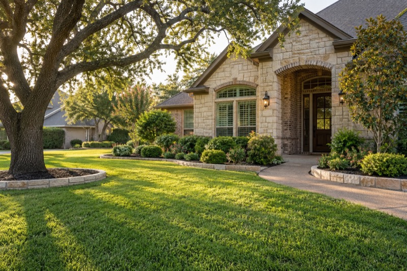 Illustrative a whole-yard refresh for a North Texas residential landscape